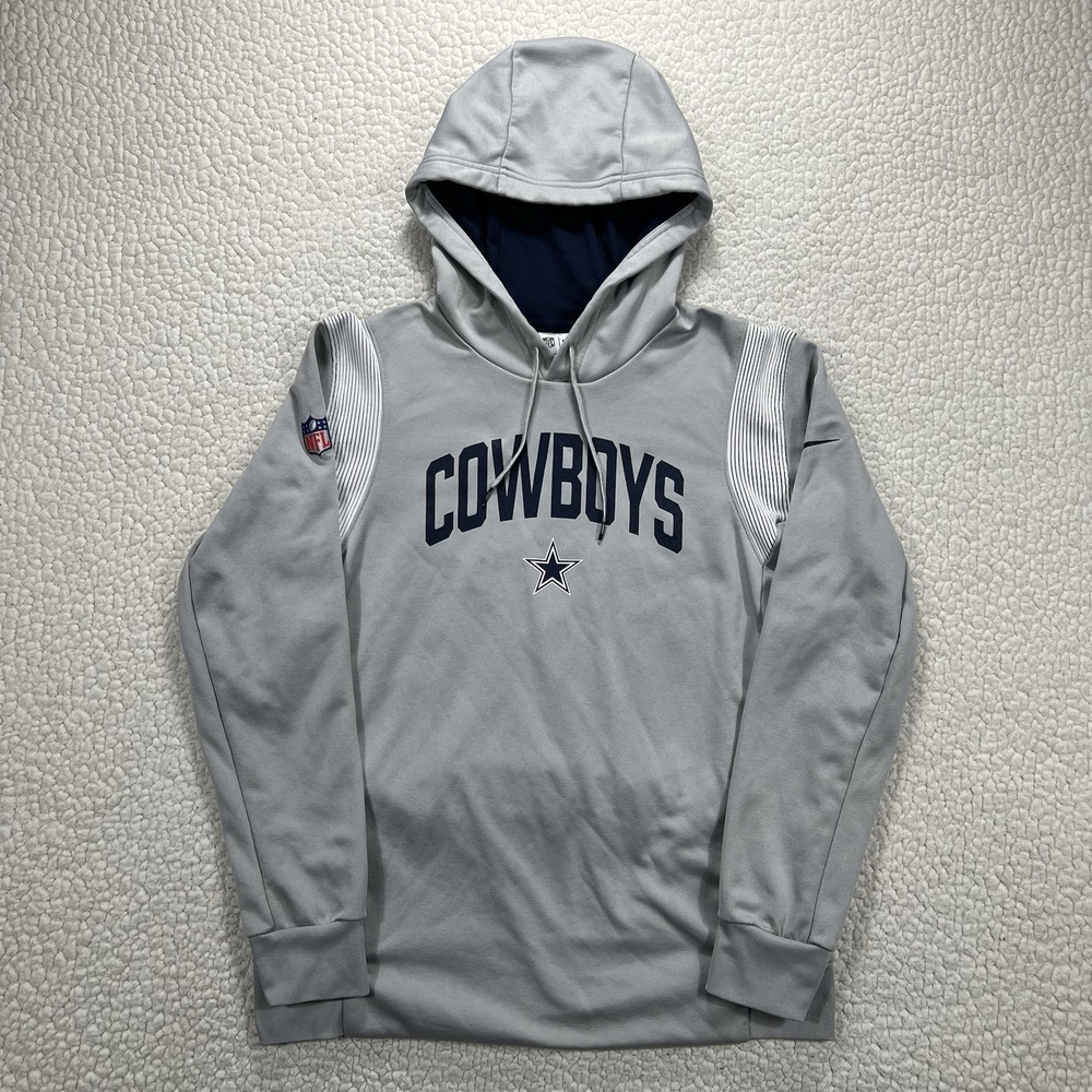 Nike NFL Dallas Cowboys Hoodie Men's M On‎ Field Therma-Fit Gray Sportswear